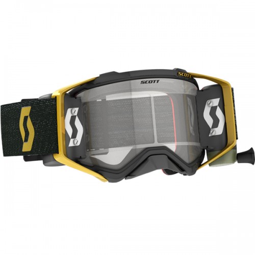 OCULOS SCOTT PROSPECT WFS - PRETO / DOURADO - LENTE CLARA 